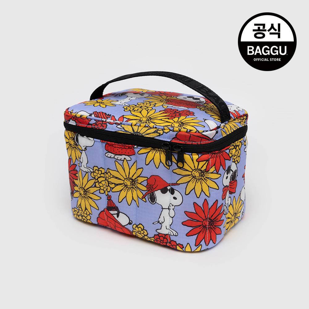 바쿠 런치백 도시락 보온 보냉 가방 플로럴 스누피