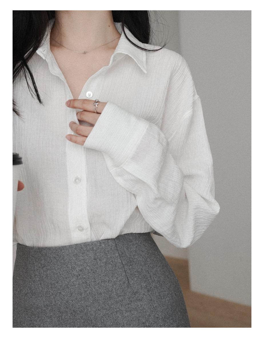 [7일소요] 이벨 플리츠 셔츠 [아이보리]