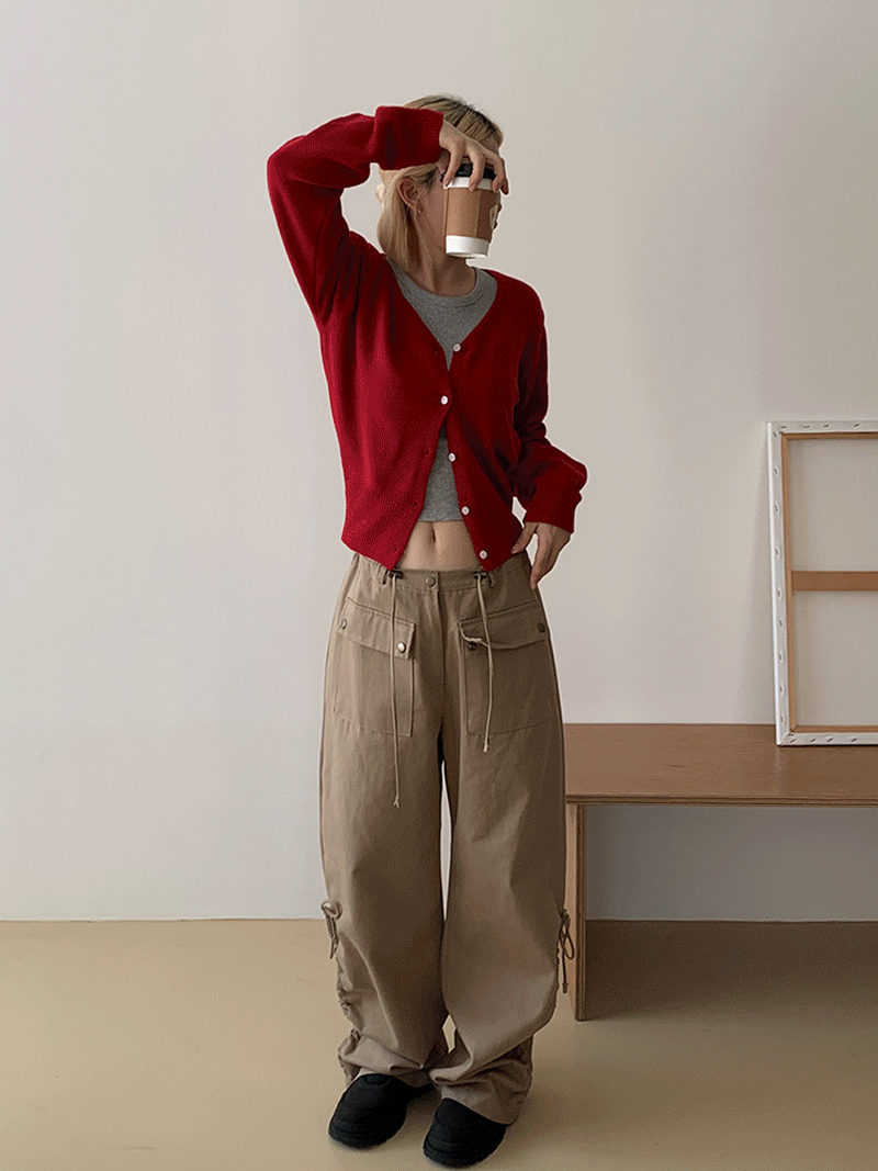 더언더블 [wool50] Simple wool cardigan (5 color)