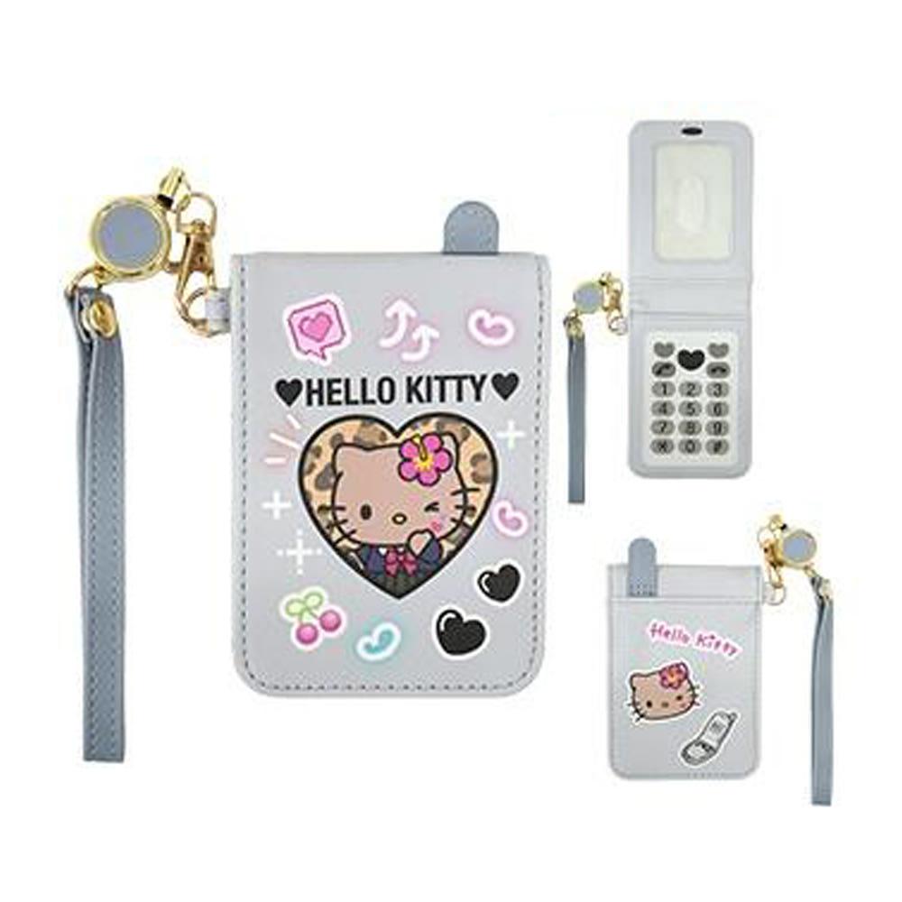 산리오 헤이세이 코갸루 피쳐폰 릴 카드 패스 케이스 태닝키티