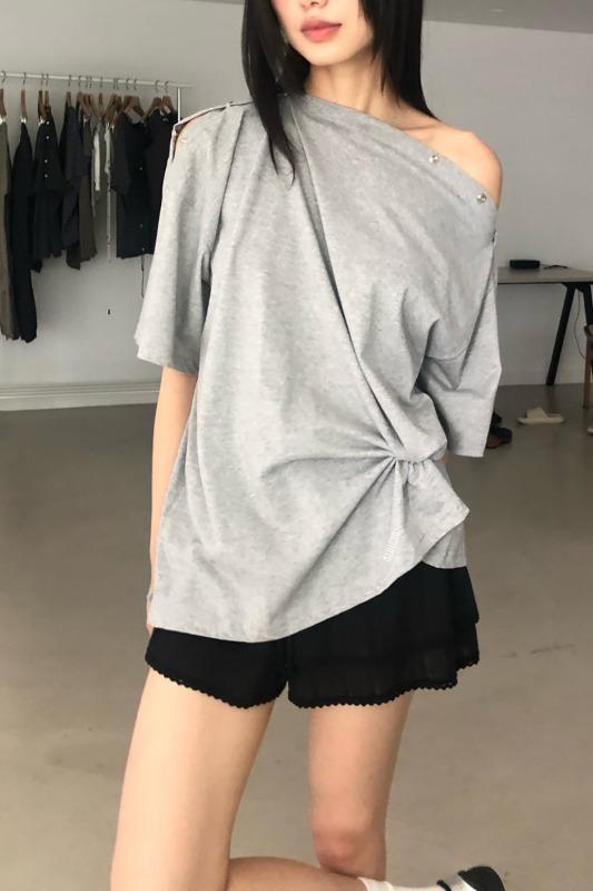 snap box tee (3color)