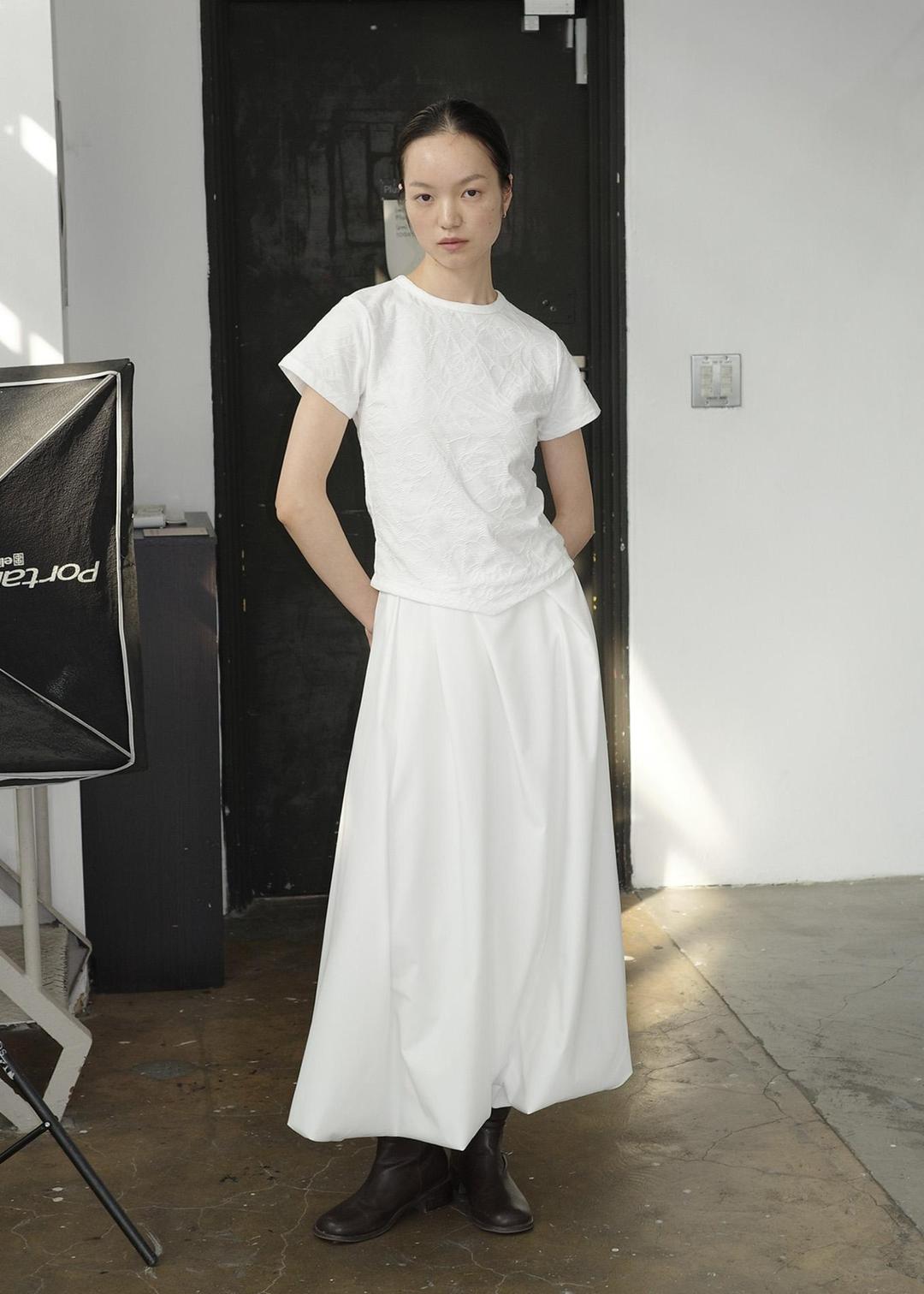 [ 바로배송 ] BALLOON MAXI SKIRT [WHITE]