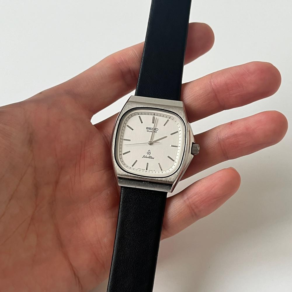 [중고] SEIKO - 80s silverwave square quartz