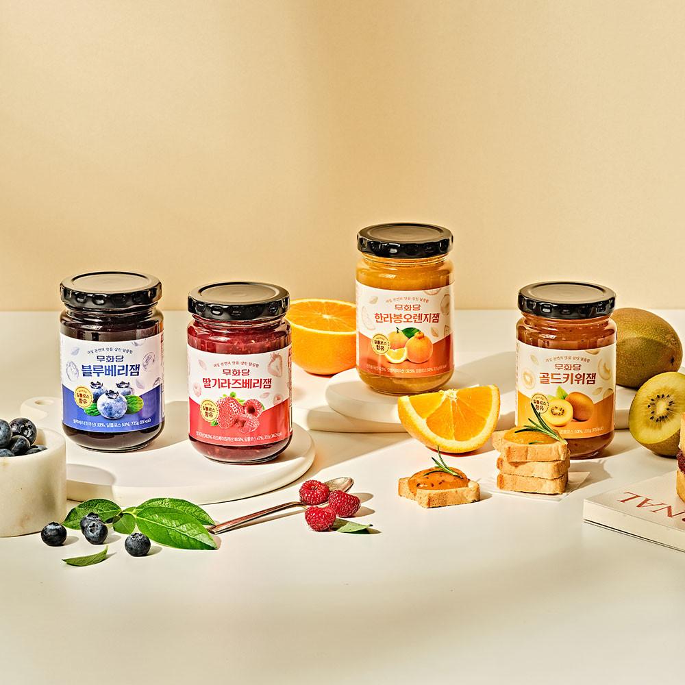 무화당 알룰로스 과일잼 무설탕잼 4종