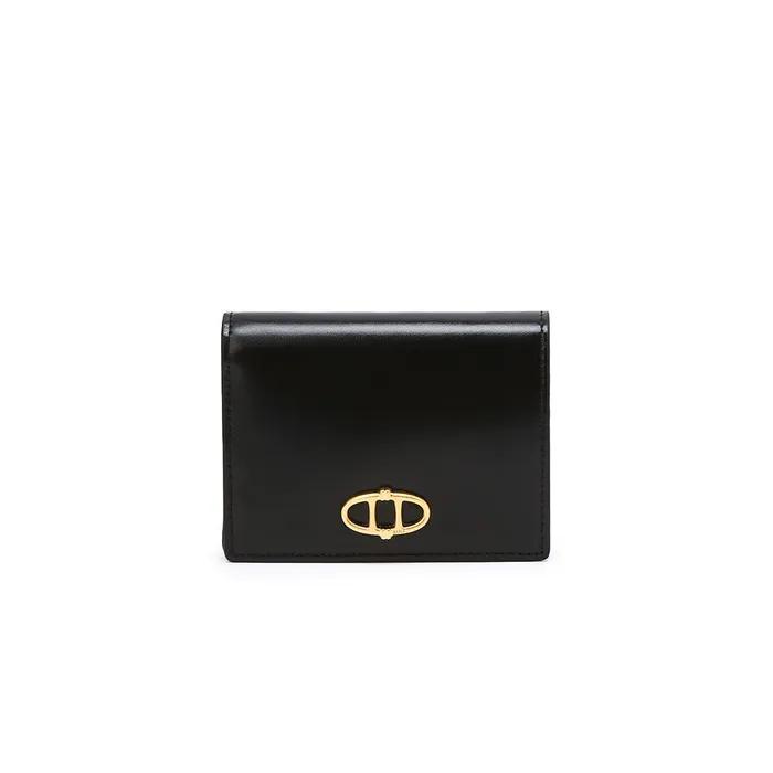 블랙 보딸라또 거울 지폐 반지갑 AAHO5F329BK