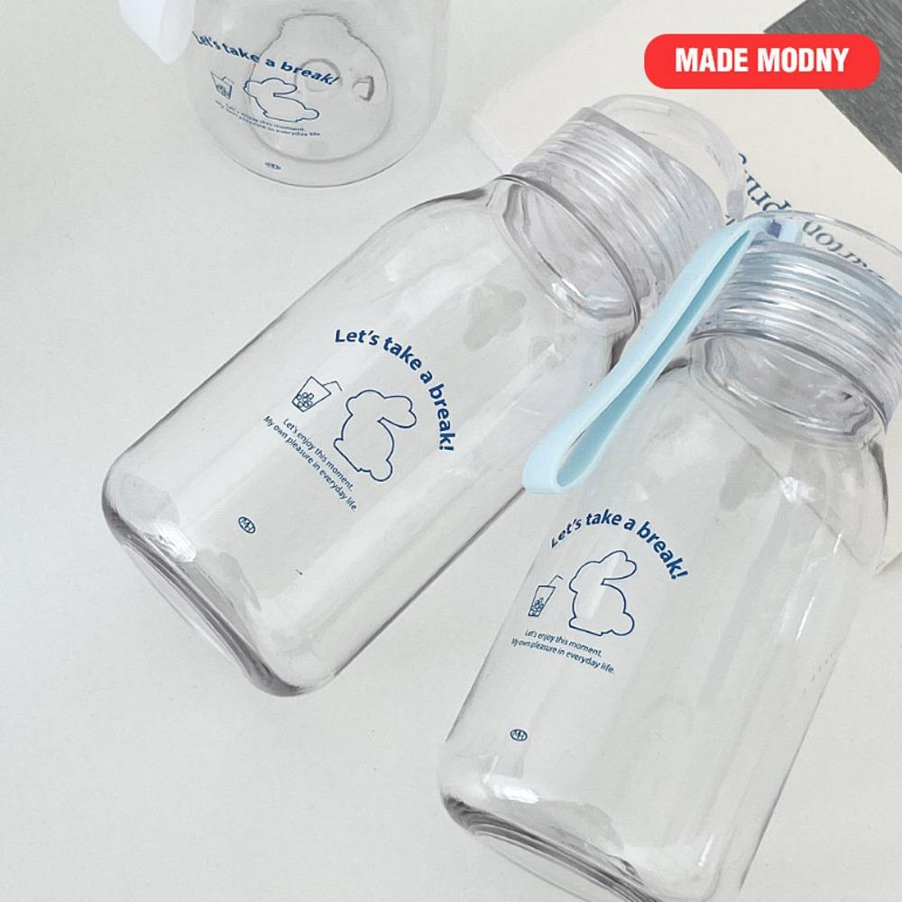 [자체제작] 투명 핸들 리유저블 토끼 미니 보틀 텀블러 300ml (3type)