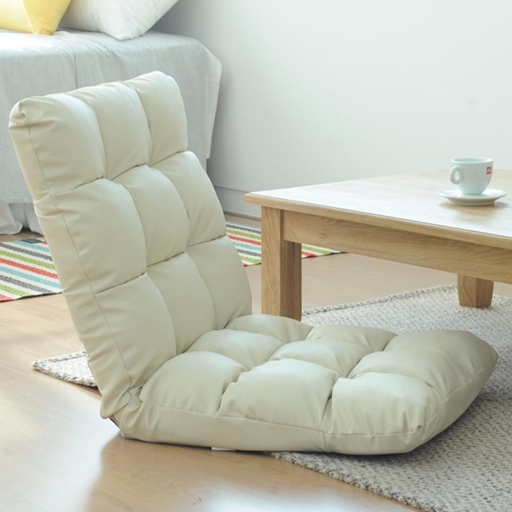 블루밍홈 PU파스텔 등받이 5단 각도조절 1인 좌식의자