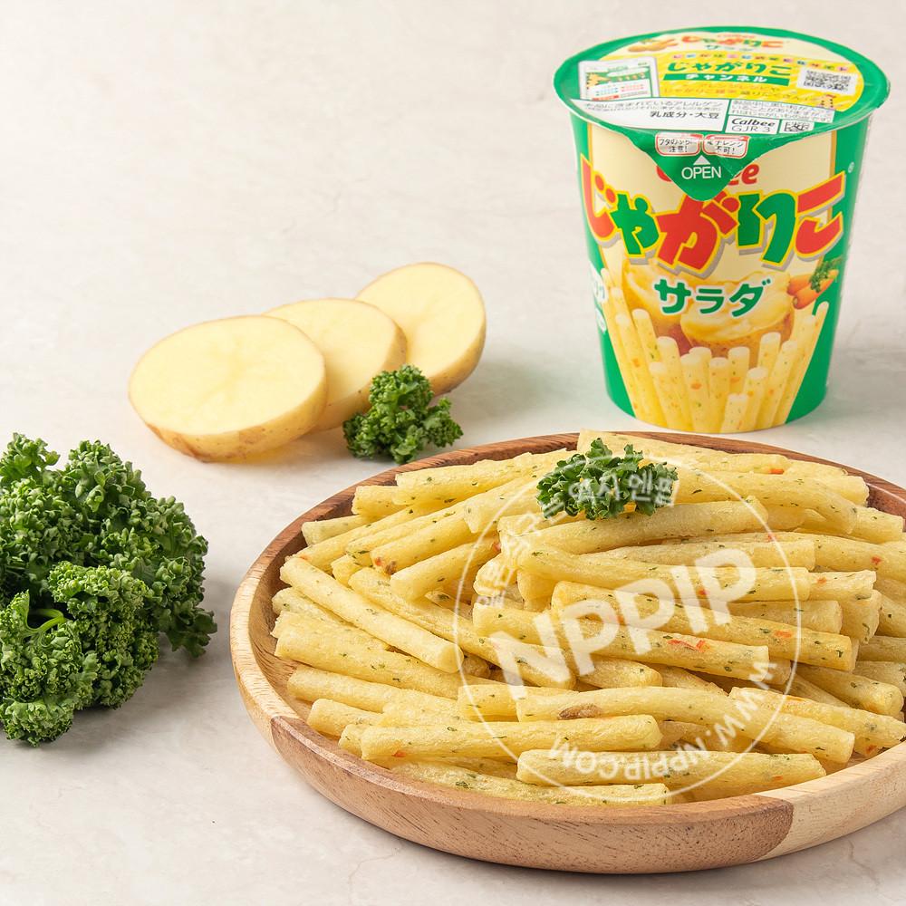 일본과자 가루비 자가리코 샐러드사라다 맛 [쟈가리코 쟈가버터 카루비] [원산지:일본]