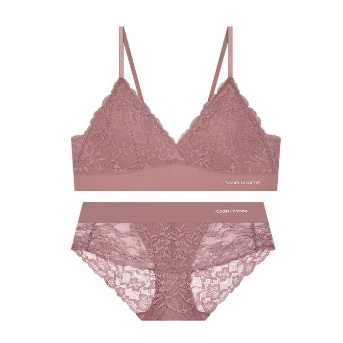 [4컬러] 레이스가든 프리컷 브라렛 팬티 세트