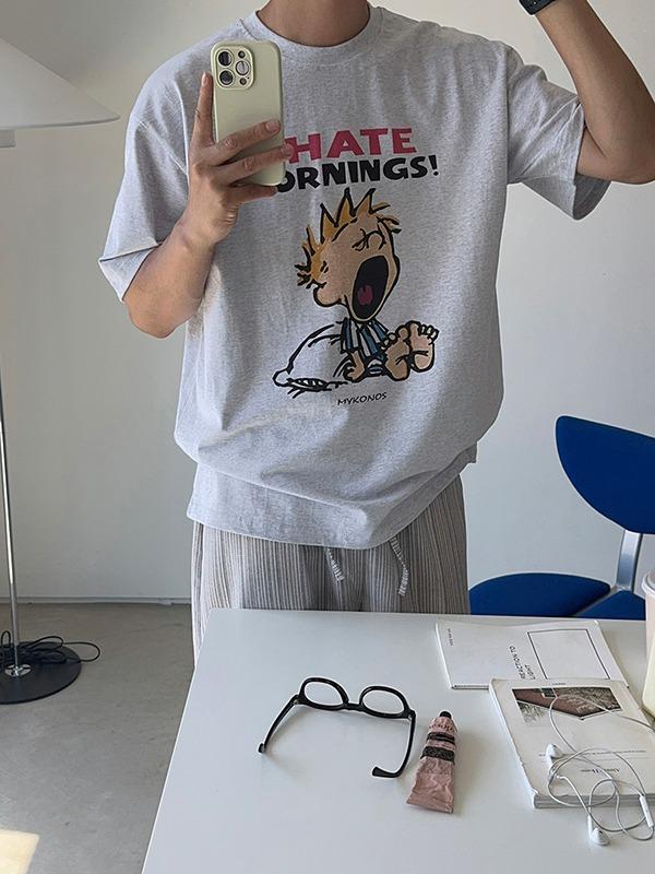 *HATE morning 1/2 티셔츠(2colors)