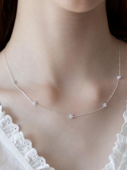 (실버925) 블룸엣 플라워 팬던트 목걸이 NZ2478