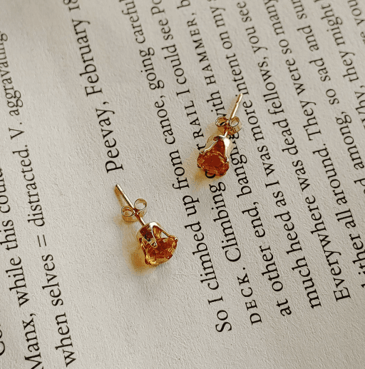 14k골드필드 AAA+골드 시트린귀걸이