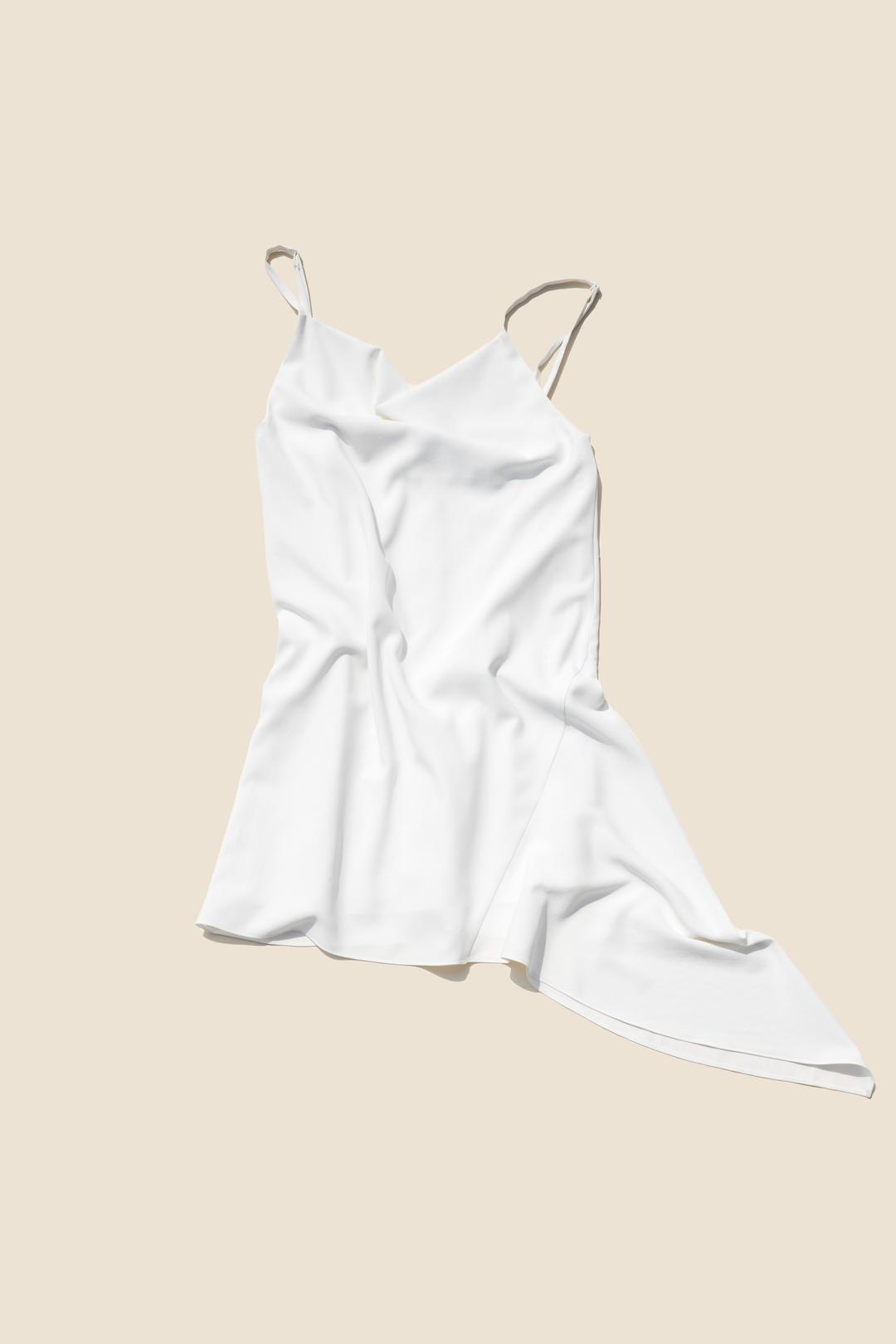 COWL DRESS (WHITE)