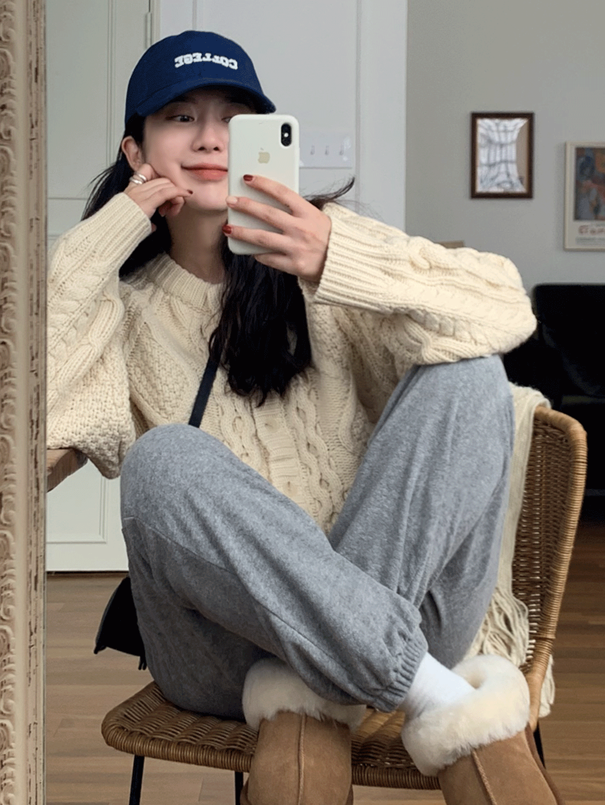 thick cable cardigan (3colors) 두툼한소재!
