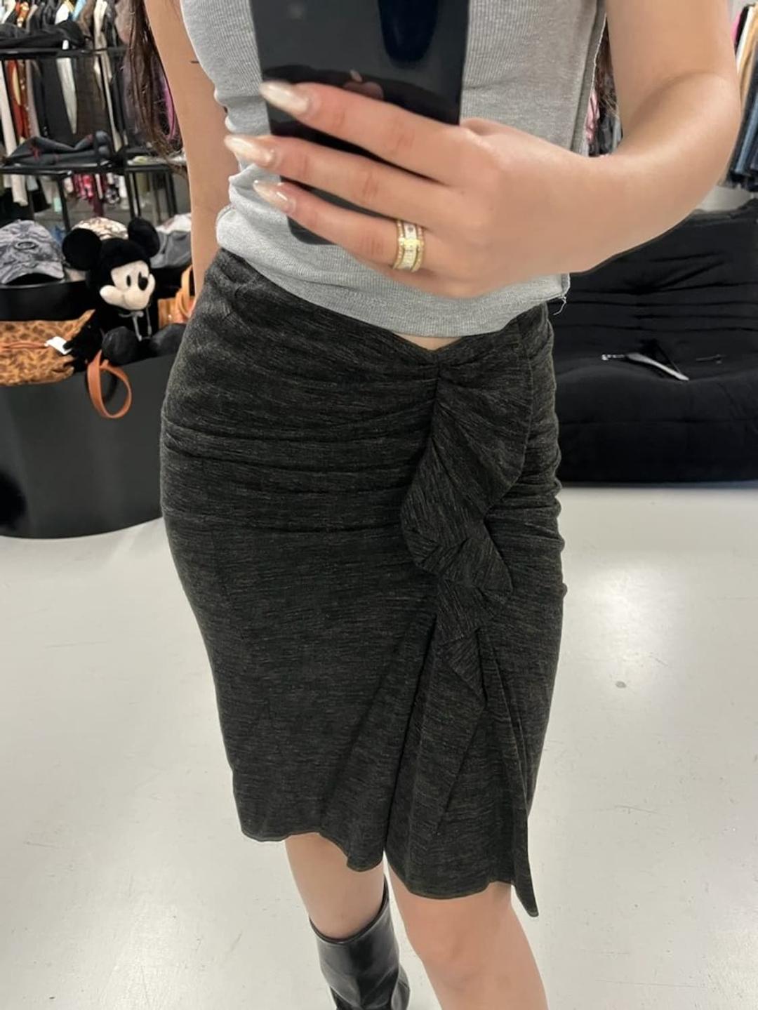 ISABEL MARANT ETOILE draped ruffle skirt | 후루츠패밀리