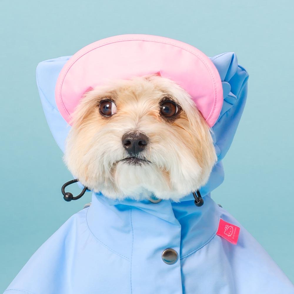 [헬로키티 핀배지 증정] 헬로키티 이지웨어 레인코트 - 블루