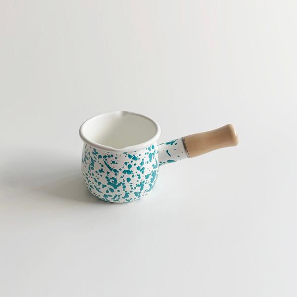 [피클샵 온라인 단독 할인] 하코야 마블 법랑 미니 밀크팬 (4color)