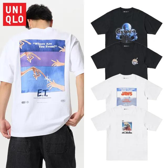 유니클로 남성 여성 유니버셜 명작 영화 UT 캐스퍼 죠스 ET 반팔티 남녀공용 그래픽 데일리 빅사이즈 반팔 캐주얼 티셔츠