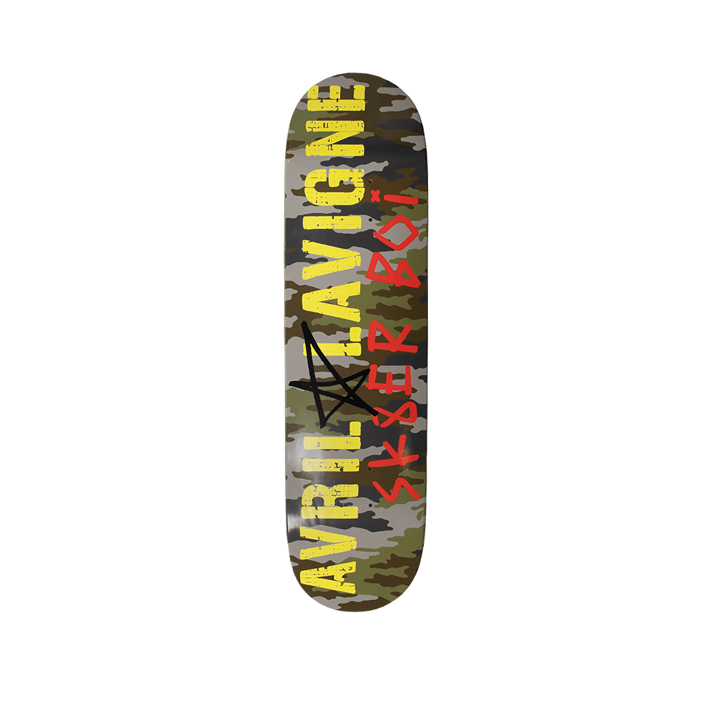 Let Go 20th Anniversary Camo Skate Deck