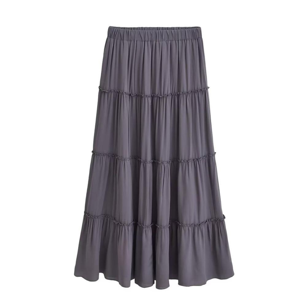 소피아 티어드 롱 스커트 233025112