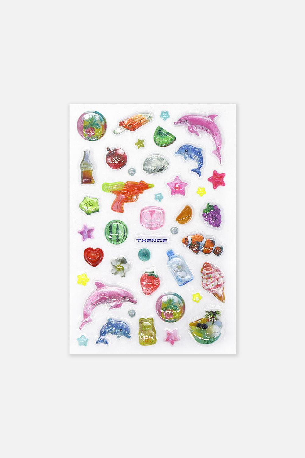 Clear Epoxy Sticker_Paradise