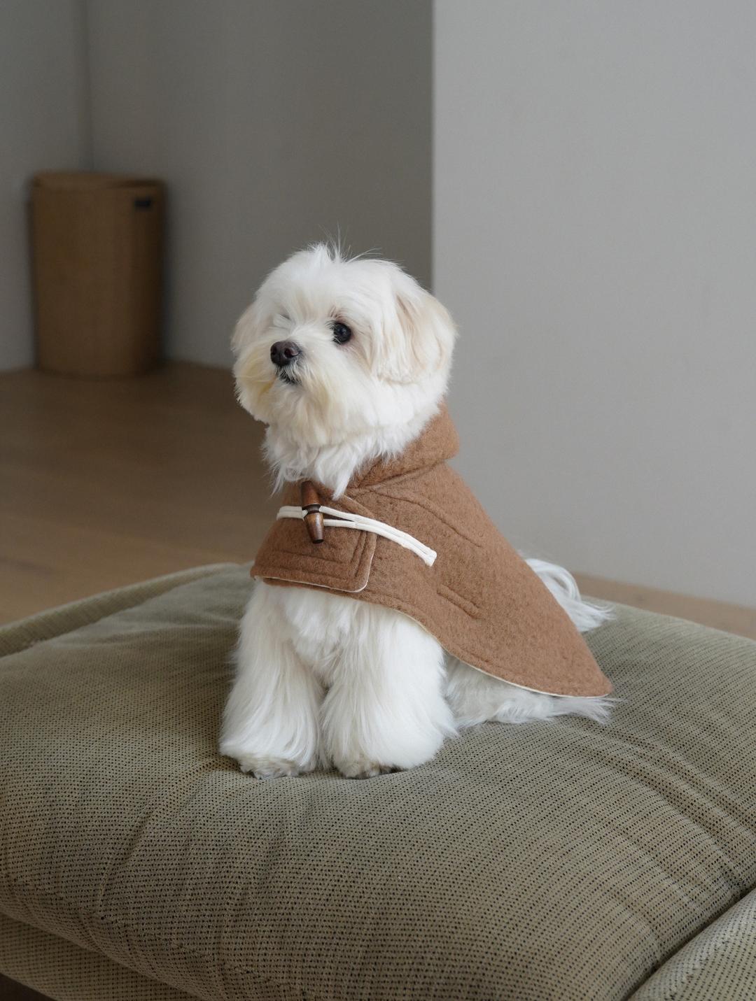 Classic Boucle Coat (Camel)