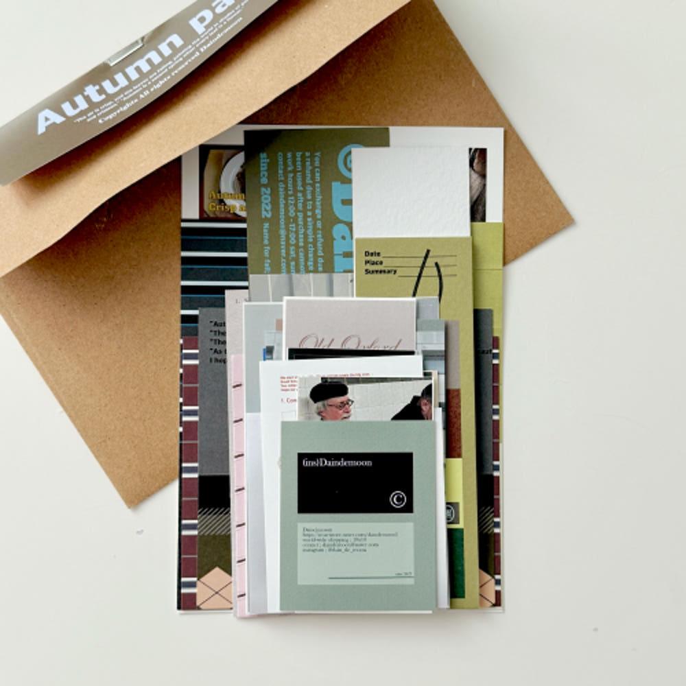 데인드문 Autumn pack 어텀팩 가을스티커팩 다꾸 스티커팩