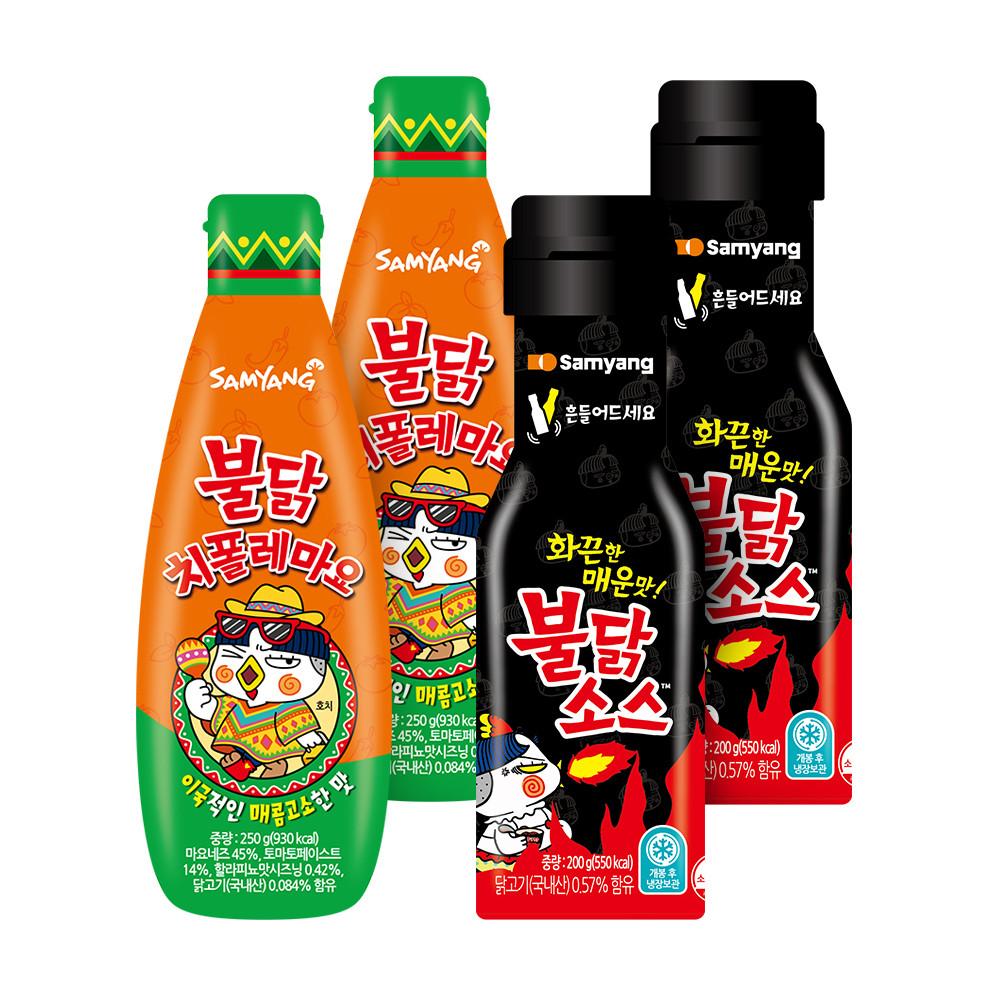 [삼양식품] 불닭소스 2 +불닭치폴레마요 2 [원산지:하단 제품상세정보 원산지표시 참조]