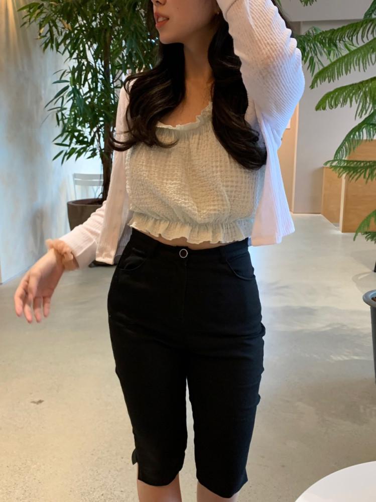 버킨 바이커팬츠 옆트임 7부바지