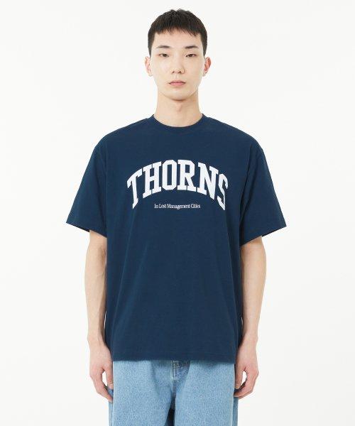 THORNS ARCH TEE navy
