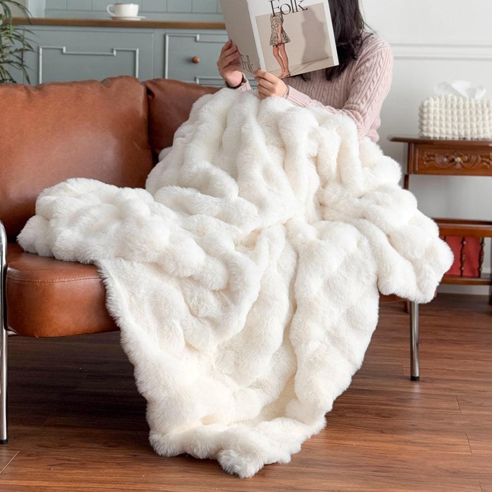 구름 엠보싱 극세사 담요