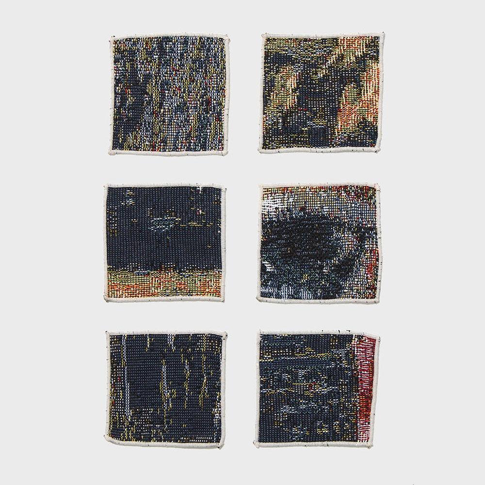 [SEOSEW] Tea coaster - Multi dark navy