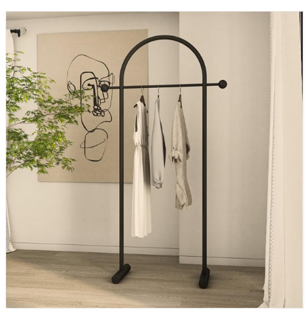 북유럽 모던 철제 스탠드 행거 틈새 미니 선반형 옷걸이 40CM TR125