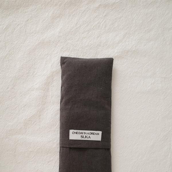 Natural Eye Pillow - charcoal