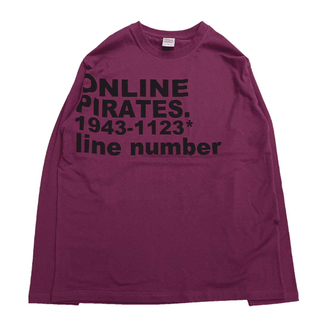 TCM online long sleeve (magenta) (11/22 예약배송)