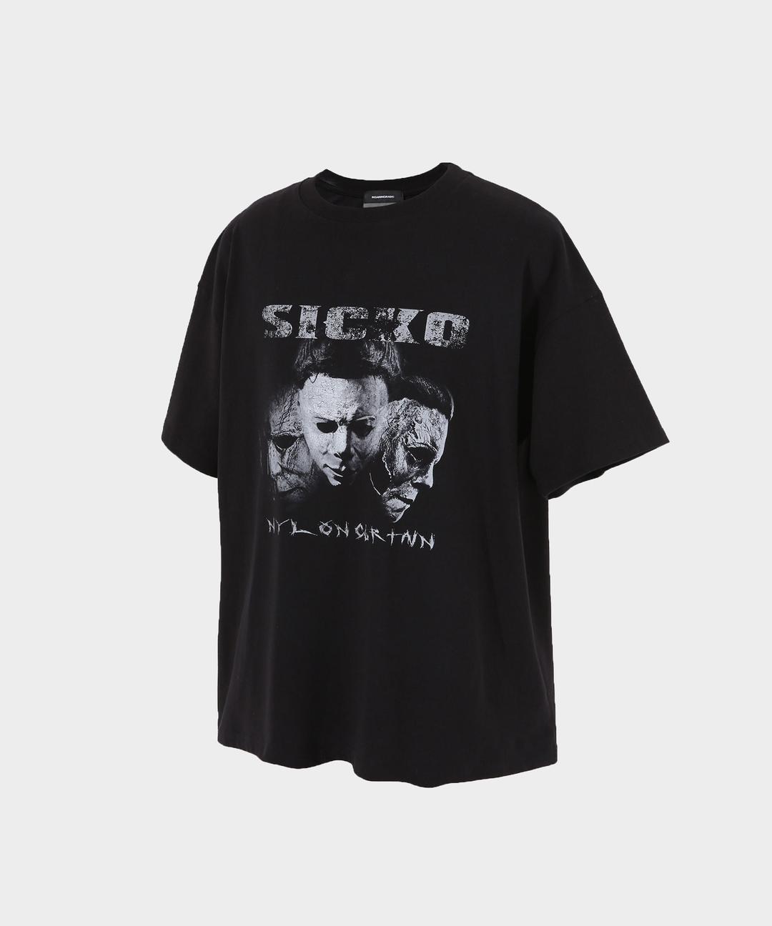 Sicko over t-shirt Black