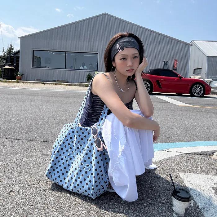 [5차 재입고]Homebody Classic Dot Bag (SKY BLUE) (9월17일 배송)