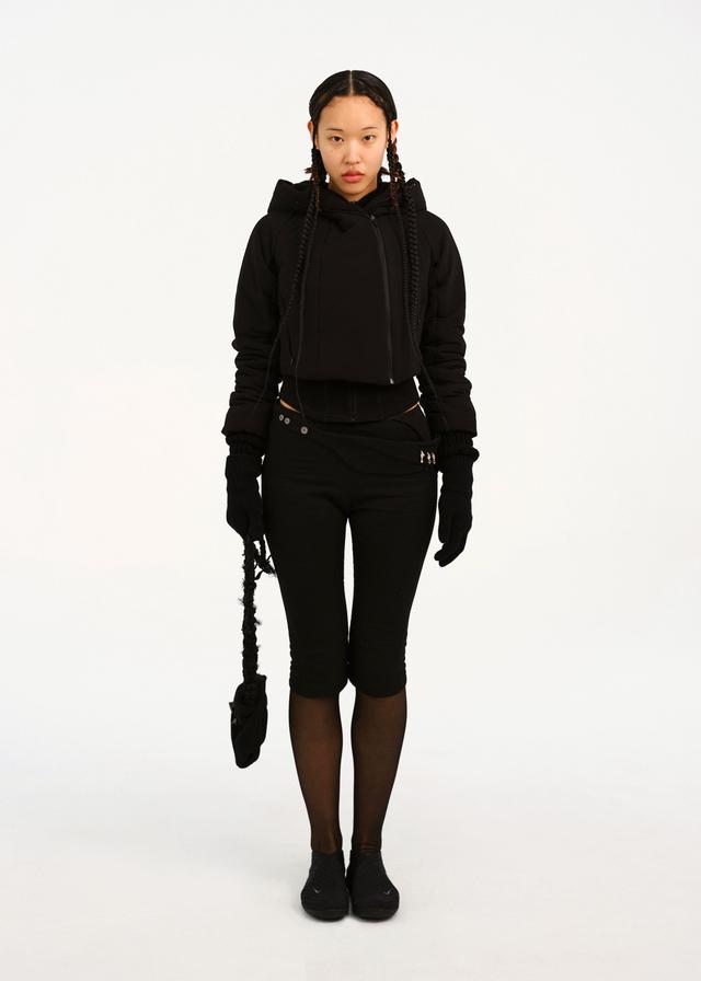 Padded Crop Jacket w/ Gloves