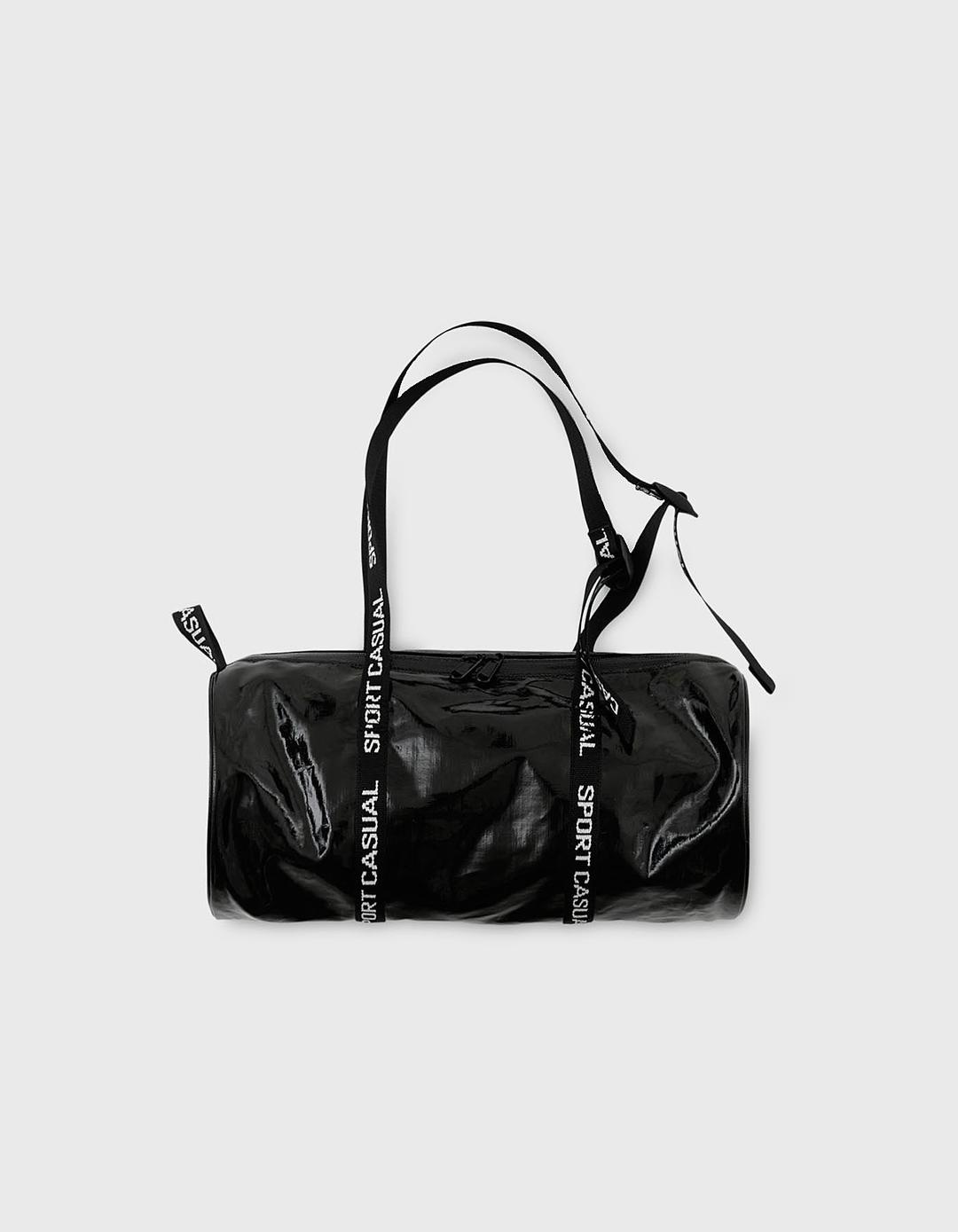 PATENT SPORTS GYM BAG (S) / Black