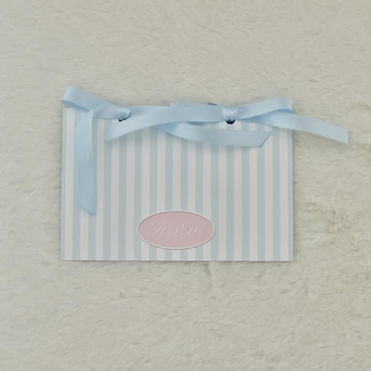 blue stripe card
