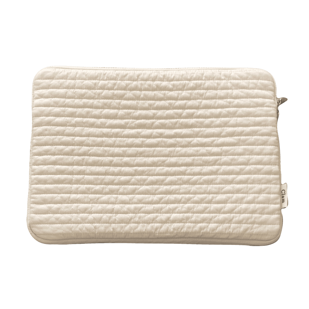 Clam Tablet&Laptop case _ Soft cream (3Size)