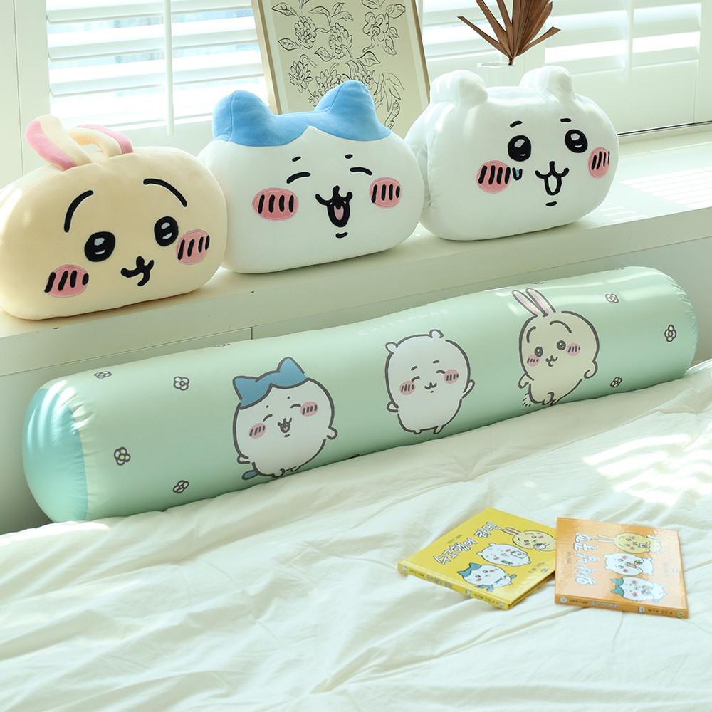 먼작귀 치이카와 나들이 롱쿠션 원형 바디필로우 알러지케어 먼지없는 안고자는 긴베개 죽부인