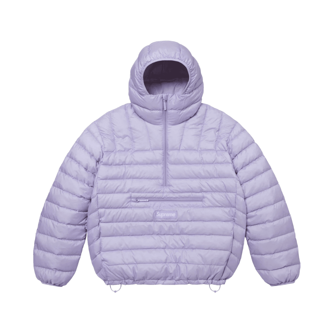 Supreme Micro Down Half Zip Hooded Pullover Lilac - 24FW