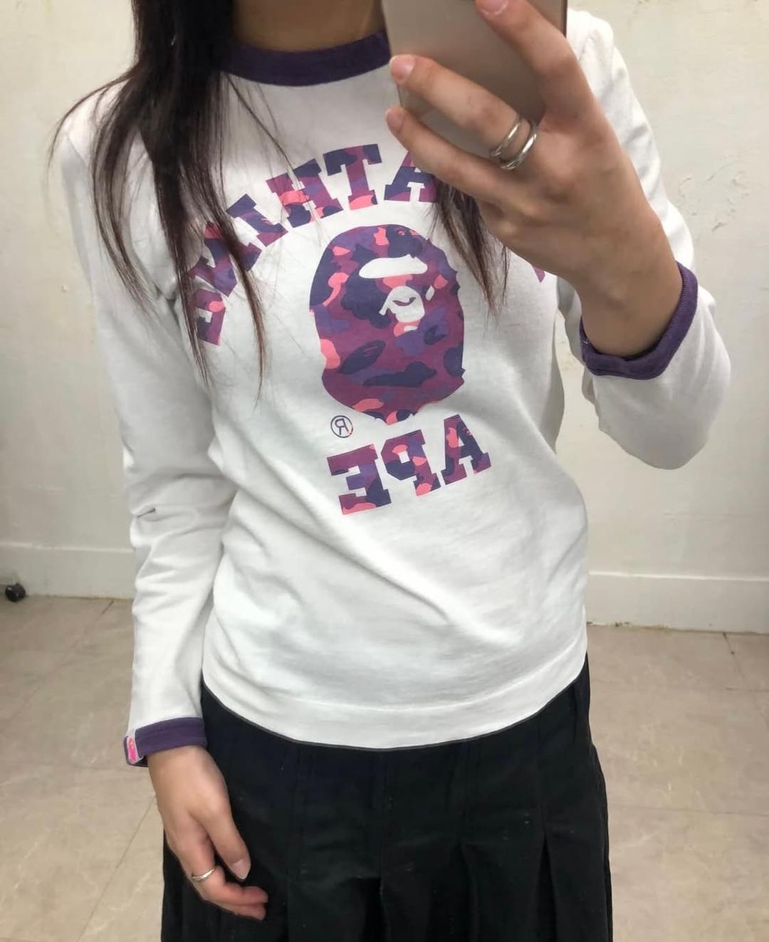 딱붙핏 베이프 링거 롱슬리브 티셔츠 | 후루츠패밀리