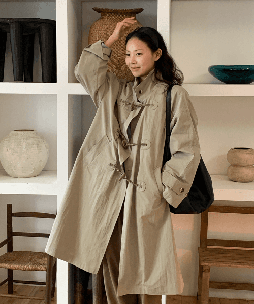토글 싱글 트렌치 코트 [BEIGE] / GF1LCT501
