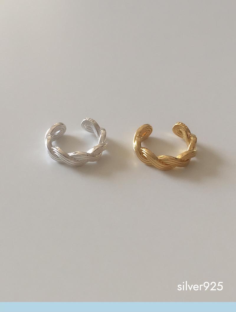 모앳 woven earcuff (silver925)