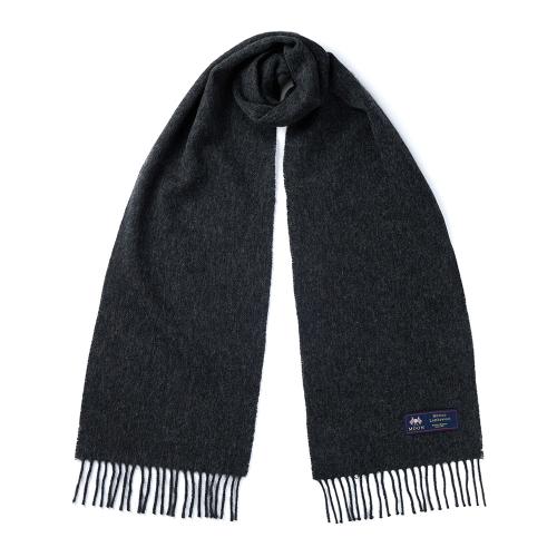 메리노울 머플러 25cm - 다크 차콜