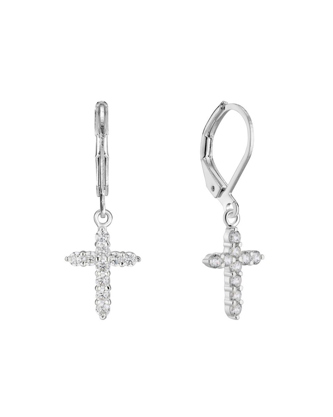 BLING CROSS EARRINGS
