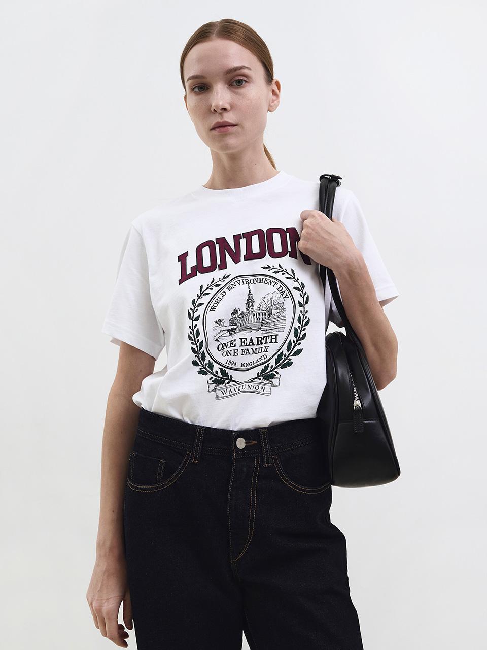 London T-shirt white