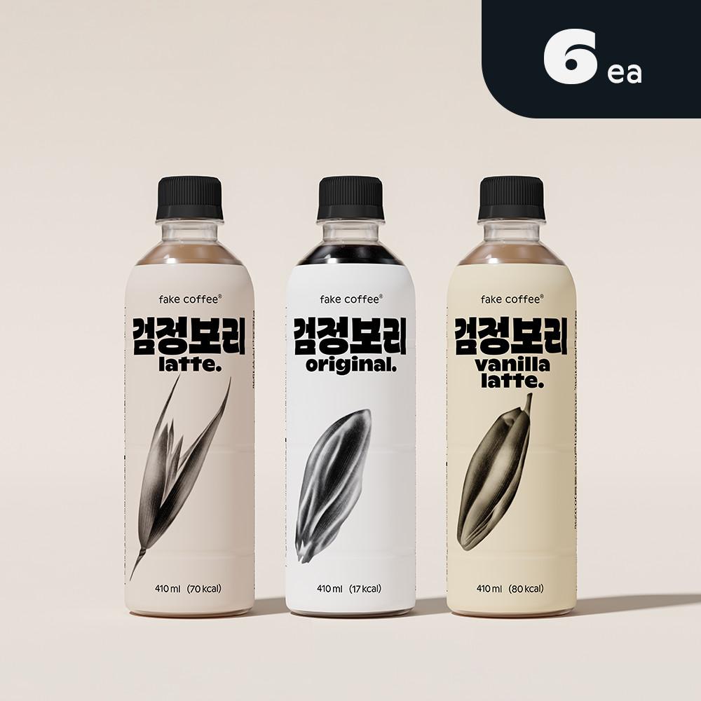 [재입고] 달차 검정보리 라떼/바닐라라떼/오리지널 410ml 6개입 - 카페인없는 저칼로리 커피대용음료, 페이크커피
